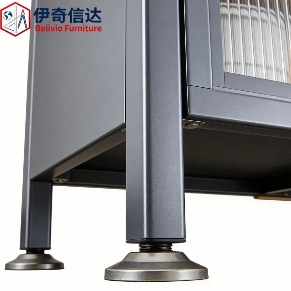 Large Kitchen Pantry Cabinet Freestanding - Foot Detail